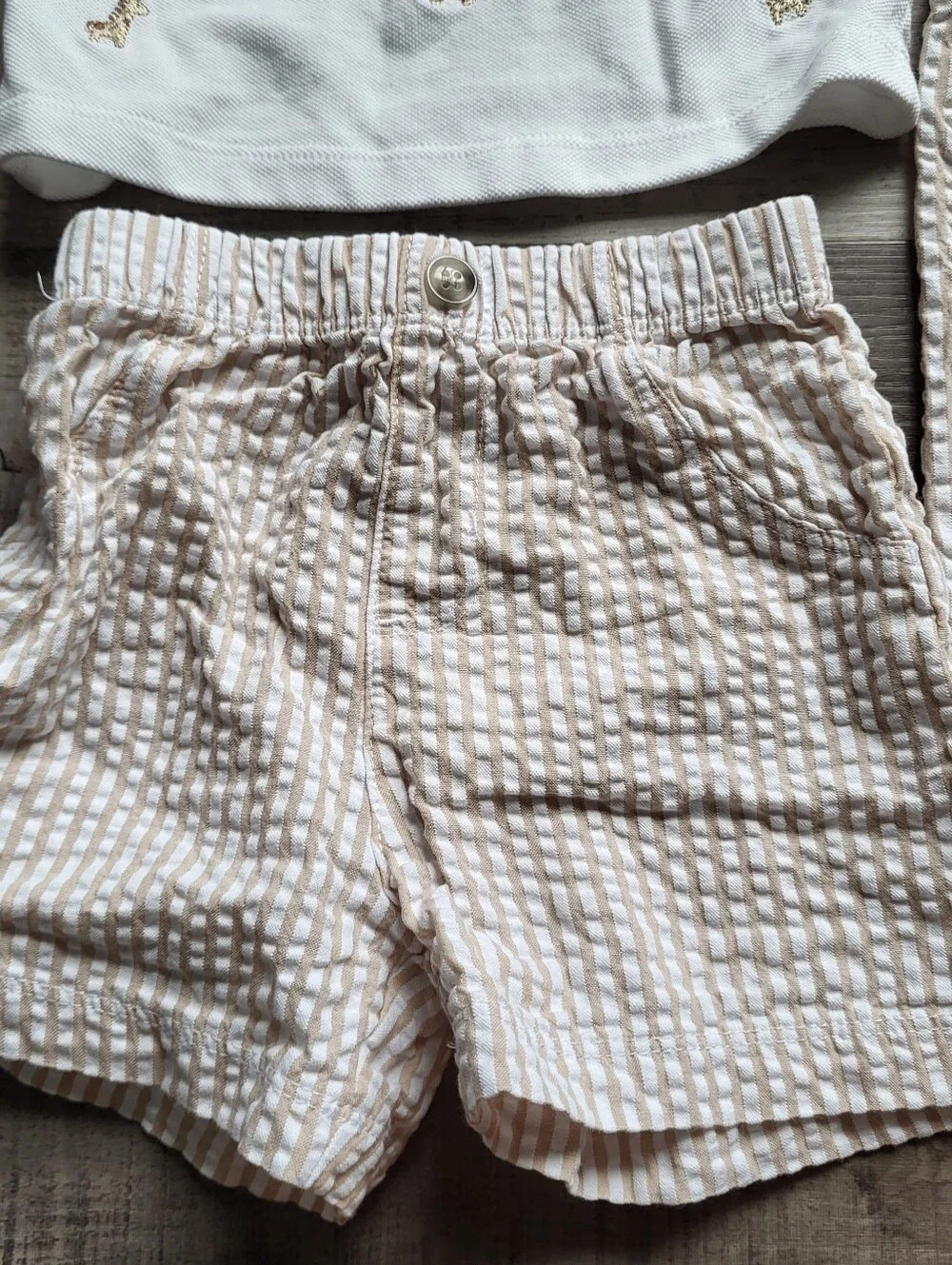 Baby Boy Clothing Lot 12-18 Months Jumpsuit Polo Shorts Matching Set Little Me